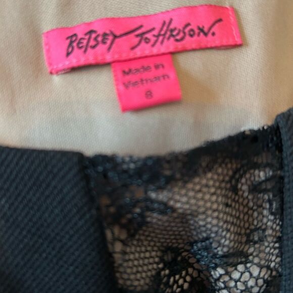 NWT Betsey Johnson Black Dress(size 8) - Picture 7 of 9
